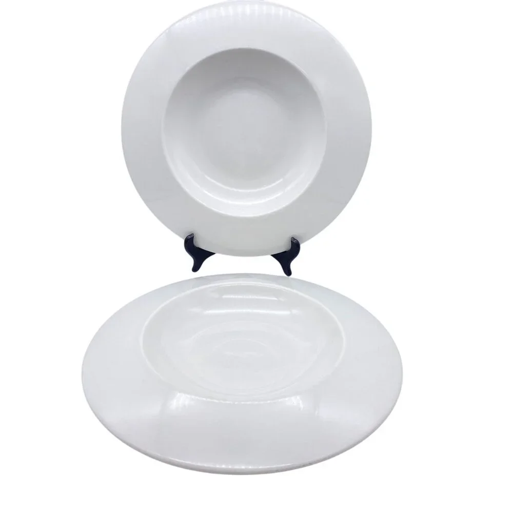 Steelite Distinction Float White wide rim soup pasta Bowl minimalist 19oz‎
